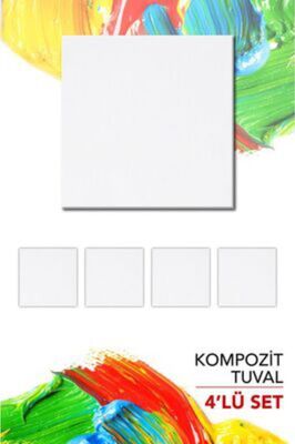 12x12 cm Pres Kompozit Tuval 12'li Paket