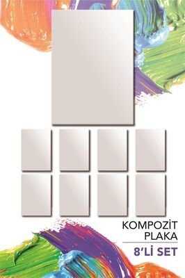 25x35 cm Pres Kompozit Plaka 8'li Paket