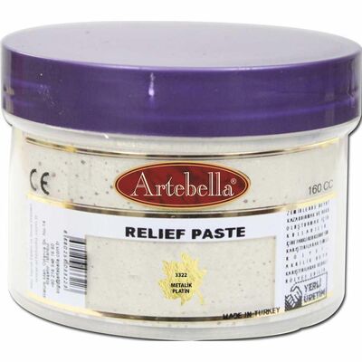 Rölyef Pasta 3322 Metalik Platin 160 ml