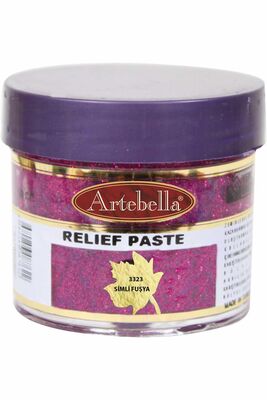 Rölyef Pasta 3323 Simli Fuşya 50 ml