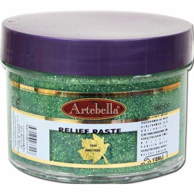 Rölyef Pasta 3324 Simli Çimen Yeşili 160 ml