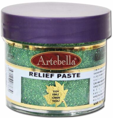 Rölyef Pasta 3324 Simli Çimen Yeşili 50 ml