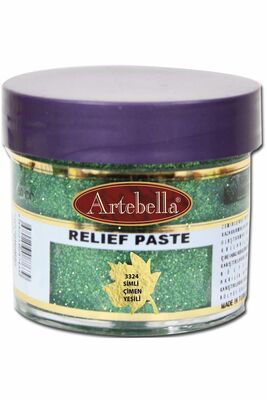 Rölyef Pasta 3324 Simli Çimen Yeşili 50 ml