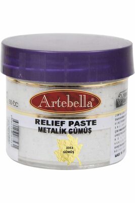 Rölyef Pasta 3353 Metalik Gümüş 50 ml