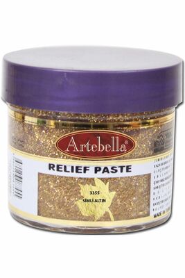 Rölyef Pasta 3355 Simli Altın 50 ml