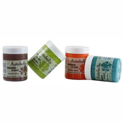 4'lü Yıkanabilir Parmak Boyası 50 ml Set 2