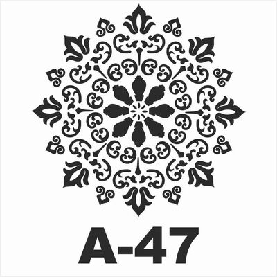 Stencil A-47 20x20 cm