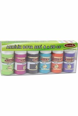 6'lı Universal Akrilik Boya 20 ml Set 2