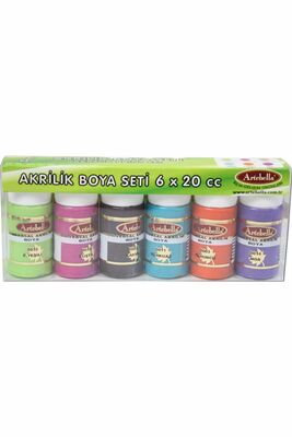 6'lı Universal Akrilik Boya 20 ml Set 2