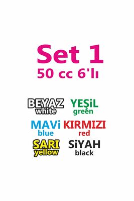 6'lı Yıkanabilir Parmak Boyası 50 ml Set 1