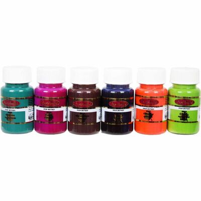 6'lı Transparan Kumaş Boyası 50 ml Set 2