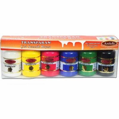 6 'lı Çini Seramik Boyası 50 ml Set 1