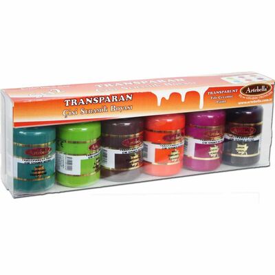 6 'lı Çini Seramik Boyası 50 ml Set 2