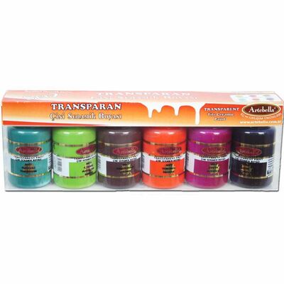 6 'lı Çini Seramik Boyası 50 ml Set 2