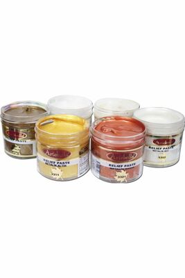 6'lı Rölyef Pasta Metalik 50 ml Set 1