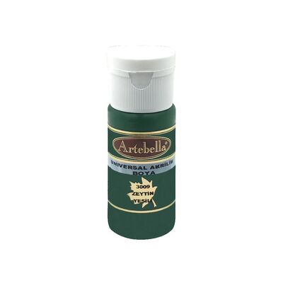 Universal Akrilik Boya 3009 Zeytin Yeşili 30 ml