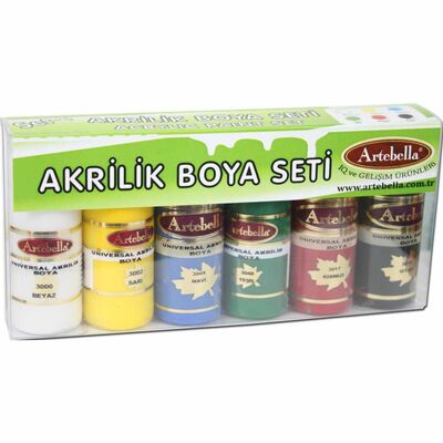 6'lı Universal Akrilik Boya 30 ml Set 1