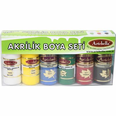 6'lı Universal Akrilik Boya 30 ml Set 1