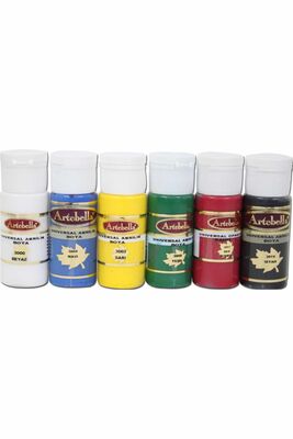 6'lı Universal Akrilik Boya 30 ml Set 1