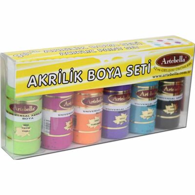 6'lı Universal Akrilik Boya 30 ml Set 2