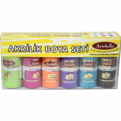 6'lı Universal Akrilik Boya 30 ml Set 2