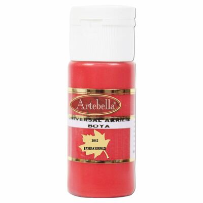 Universal Akrilik Boya 3042 Bayrak Kırmızı 30 ml