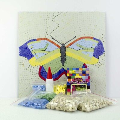 03 I Çocuk Ahşap Çerçeveli Seramik Mozaik Set +6 Yaş 32x32 cm