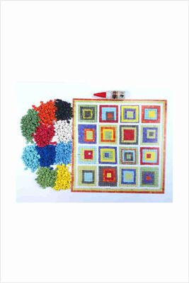 08 I Çocuk Ahşap Çerçeveli Seramik Mozaik Set +6 Yaş 32x32 cm