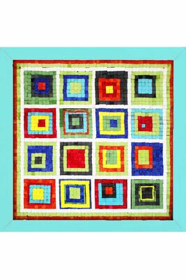 08 I Çocuk Ahşap Çerçeveli Seramik Mozaik Set +6 Yaş 32x32 cm