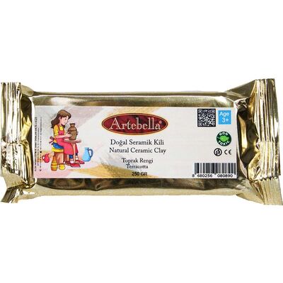 Artebella Doğal Seramik Kili Toprak Rengi 250 gr