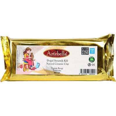 Artebella Doğal Seramik Kili Toprak Rengi 500 gr