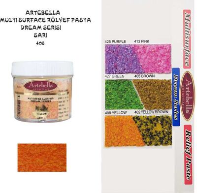 Rölyef Pasta Dream Serisi 408 Sarı Kırçıllı