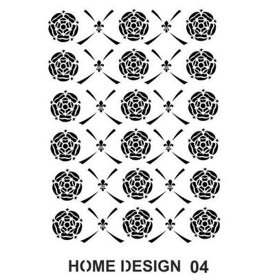 Stencil Home Design H04 35x50 cm