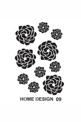 Stencil Home Design H09 35x50 cm