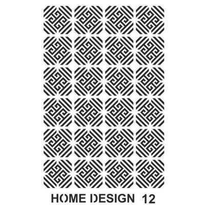 Stencil Home Design H12 35x50 cm