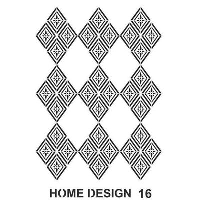 Stencil Home Design H16 35x50 cm