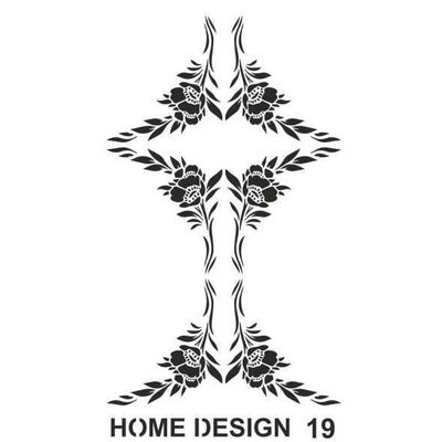 Stencil Home Design H19 35x50 cm