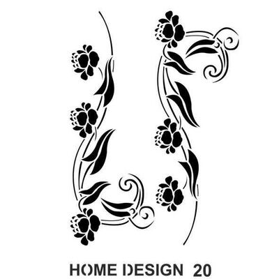 Stencil Home Design H20 35x50 cm