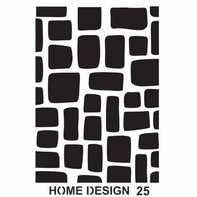 Stencil Home Design H25 35x50 cm