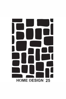 Stencil Home Design H25 35x50 cm