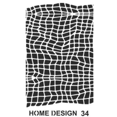 Stencil Home Design H34 35x50 cm