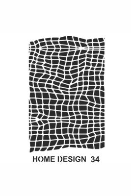 Stencil Home Design H34 35x50 cm