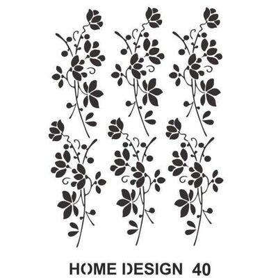 Stencil Home Design H40 35x50 cm