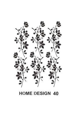 Stencil Home Design H40 35x50 cm