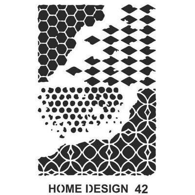 Stencil Home Design H42 35x50 cm