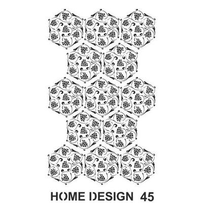 Stencil Home Design H45 35x50 cm