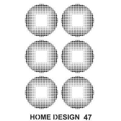 Stencil Home Design H47 35x50 cm