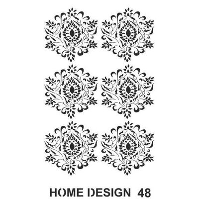 Stencil Home Design H48 35x50 cm