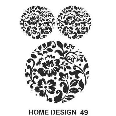 Stencil Home Design H49 35x50 cm