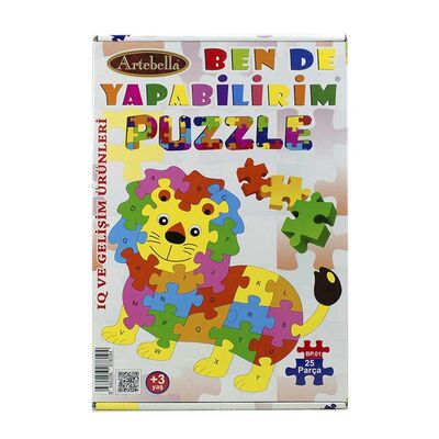 Çocuk Eğitici 24 Parça Puzzle I Aslan +3 Yaş